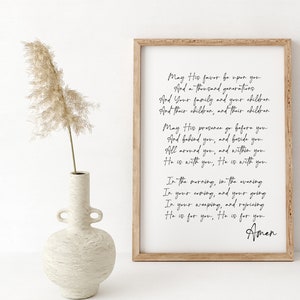 40% OFF The Blessing Song Kari Jobe, May His Favor Be Upon You, Scripture Song Sign, Christian Wall Art, Scripture Signs, Gift For Christmas