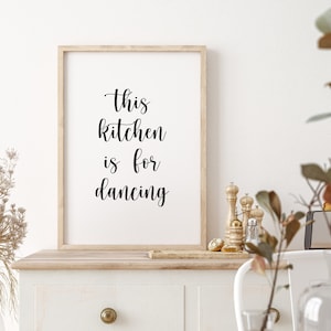 This Kitchen is For Dancing Sign, Bauernhaus Holz Küche Schild, Tanzendes Schild, Tanzendes Wohndekor