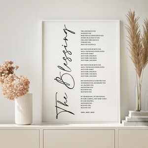 The Blessing Song Kari Jobe, May His Favor Be Upin You, Schriftliedzeichen, Christliche Wandkunst, Schriftzeichen, Geschenk für Weihnachten