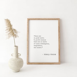 Ronalley Inspirierendes Zitat Wandkunst gerahmter Druck - motivierende Dekoration für Büro und Wohnzimmer