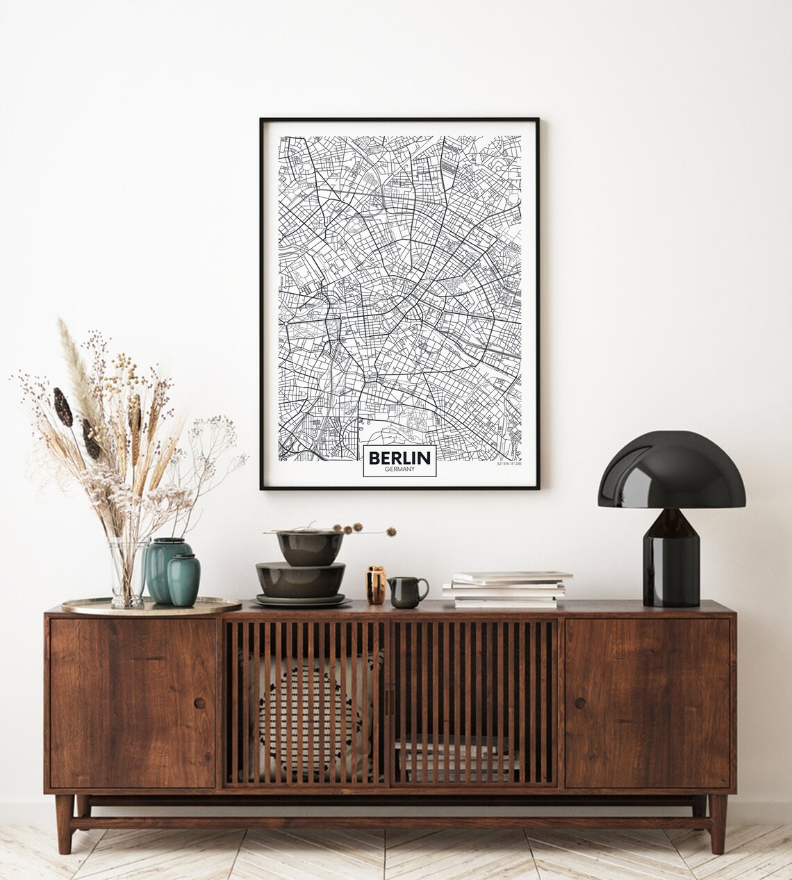 City of Berlin Poster Map Frame Art Berlin Map Print Germany - Etsy