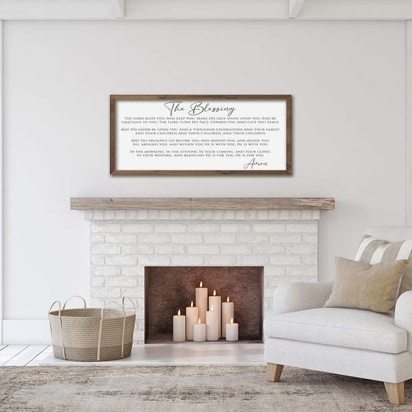40% OFF The Blessing, Song Lyrics Kari Jobe, Scripture Wood Signs, Christian Wall Decor, May His Favor Be Upon You, Scripture Signs