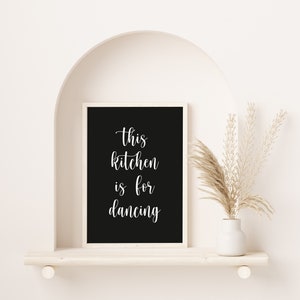 This Kitchen is For Dancing Sign, Bauernhaus Holz Küche Schild, Tanzendes Schild, Tanzendes Wohndekor