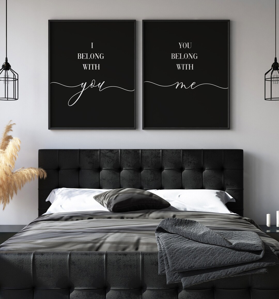 Minimalist Printable Wood Frame I Belong With You You Belong With Me ...