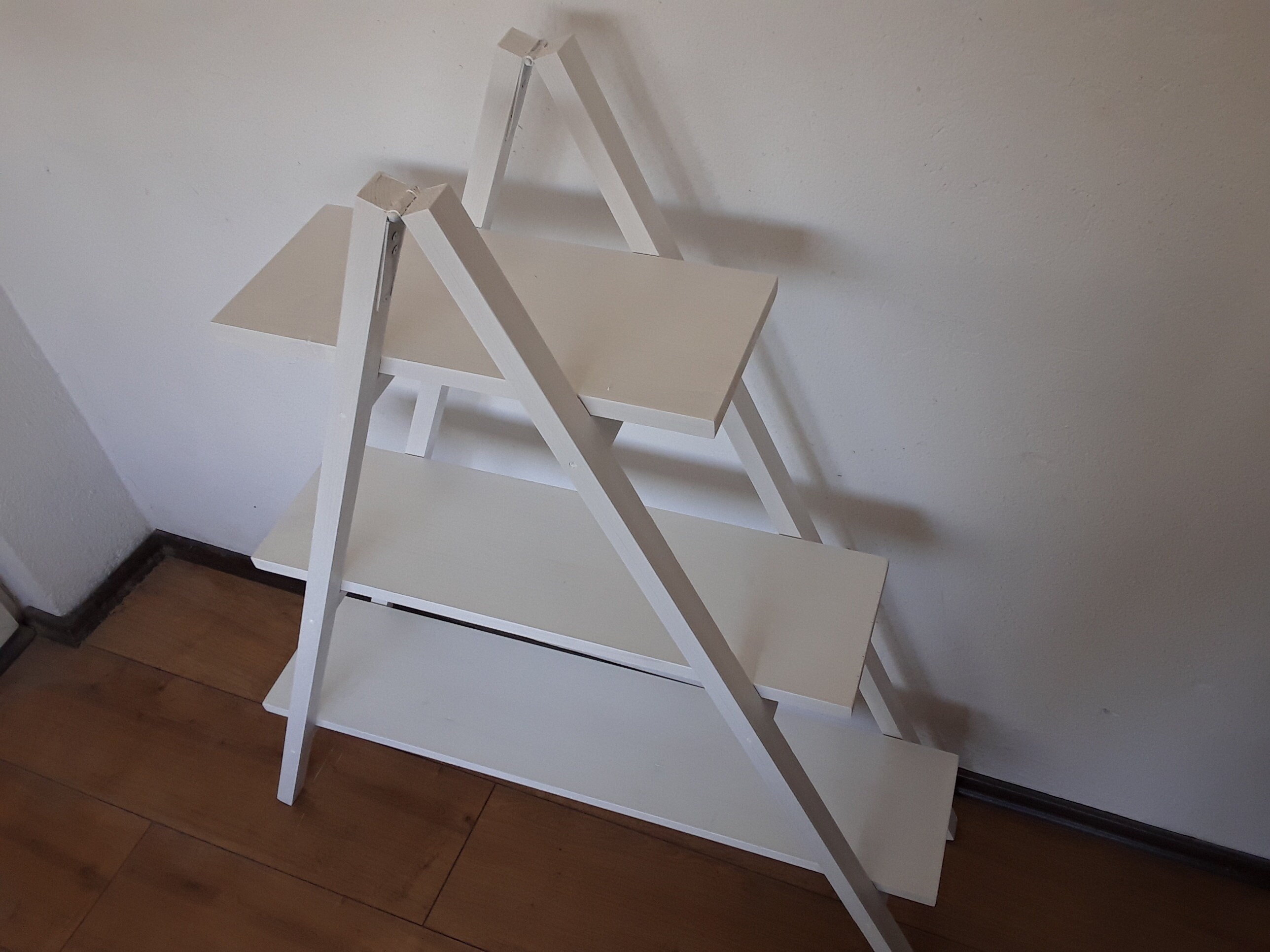 40 OFF Rustic Cascade Ladder Shelf 3 Tier Bookcase Wooden Etsy