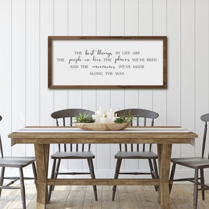 The best things in life, Farmhouse wall art, Inspirational Famly quote, Positive quotes, Quote print, Best friend gift, Gift for Christmas image 4