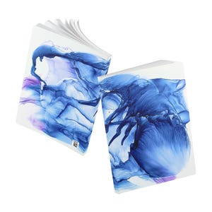 Deep Freeze Softcover Journal, Frozen Chill Notebook, Ice Blue Diary, Winter Cool Sketchbook, Frosty Cold Planner