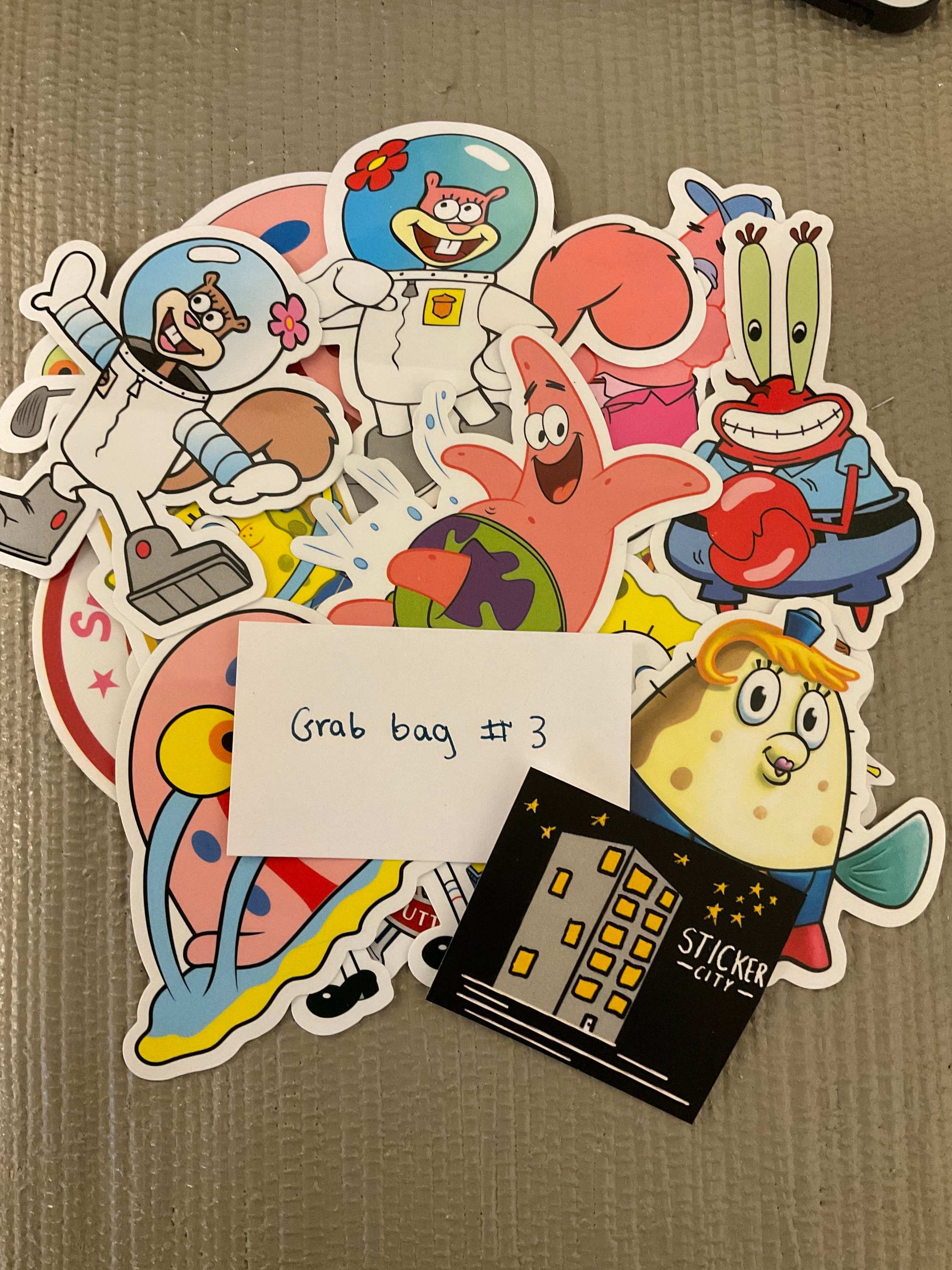 Spongebob Stickers Vinyl Waterproof Etsy