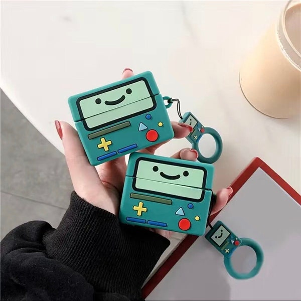 CUTE 3D* BMO AirPods case, Apple AirPods, adventure, time, generation airpod pros, game console, *FREE* bmo keychain!