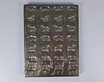 Antique chocolate mould // Anton Reiche Dresden mold // Animals //  Platinol // No.24029 //  1920s-1930s