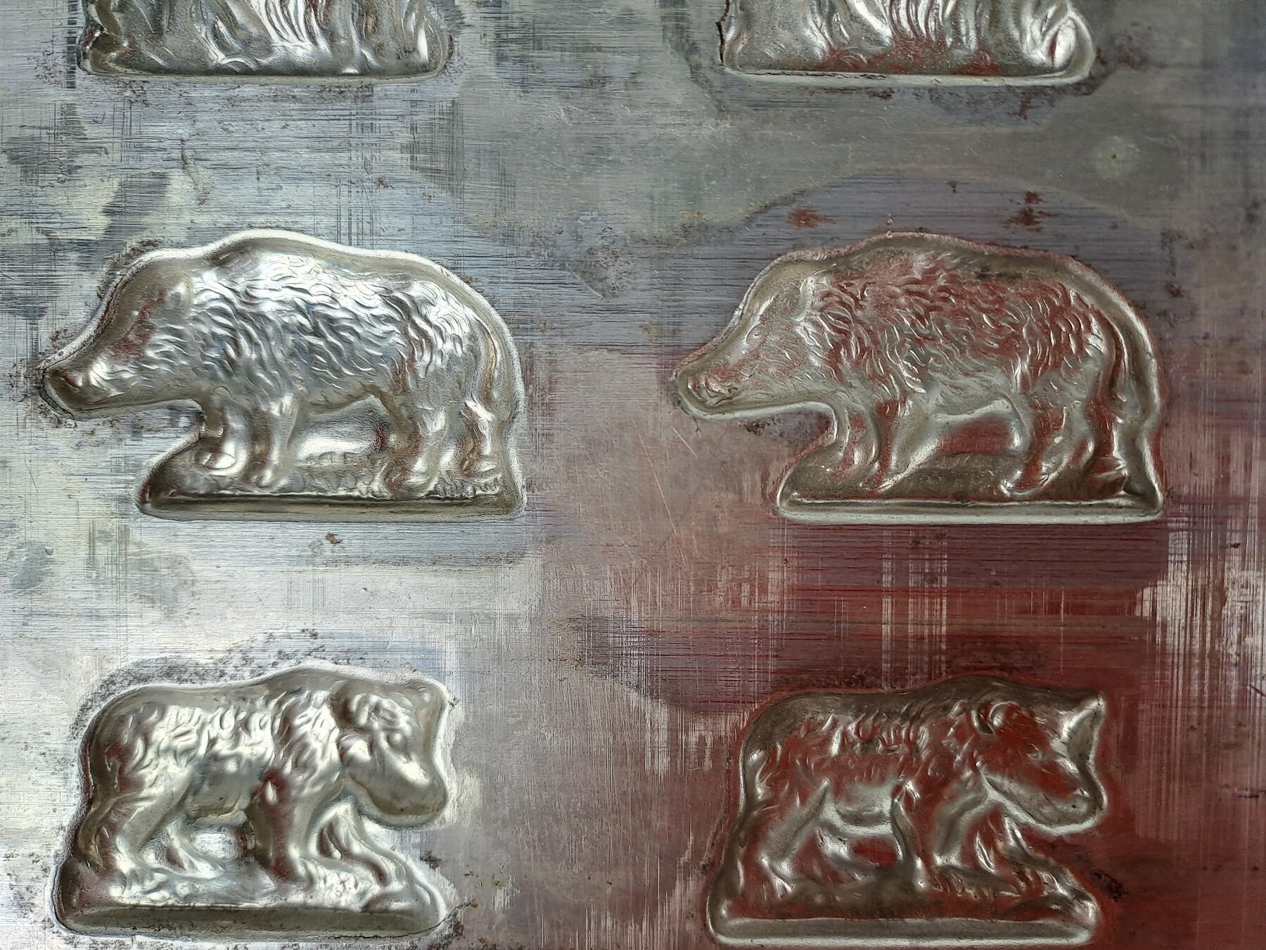 Het Leuke Hoofd Van Beeldverhaaldieren Hond, Varken, Koe, Herten, Leeuw