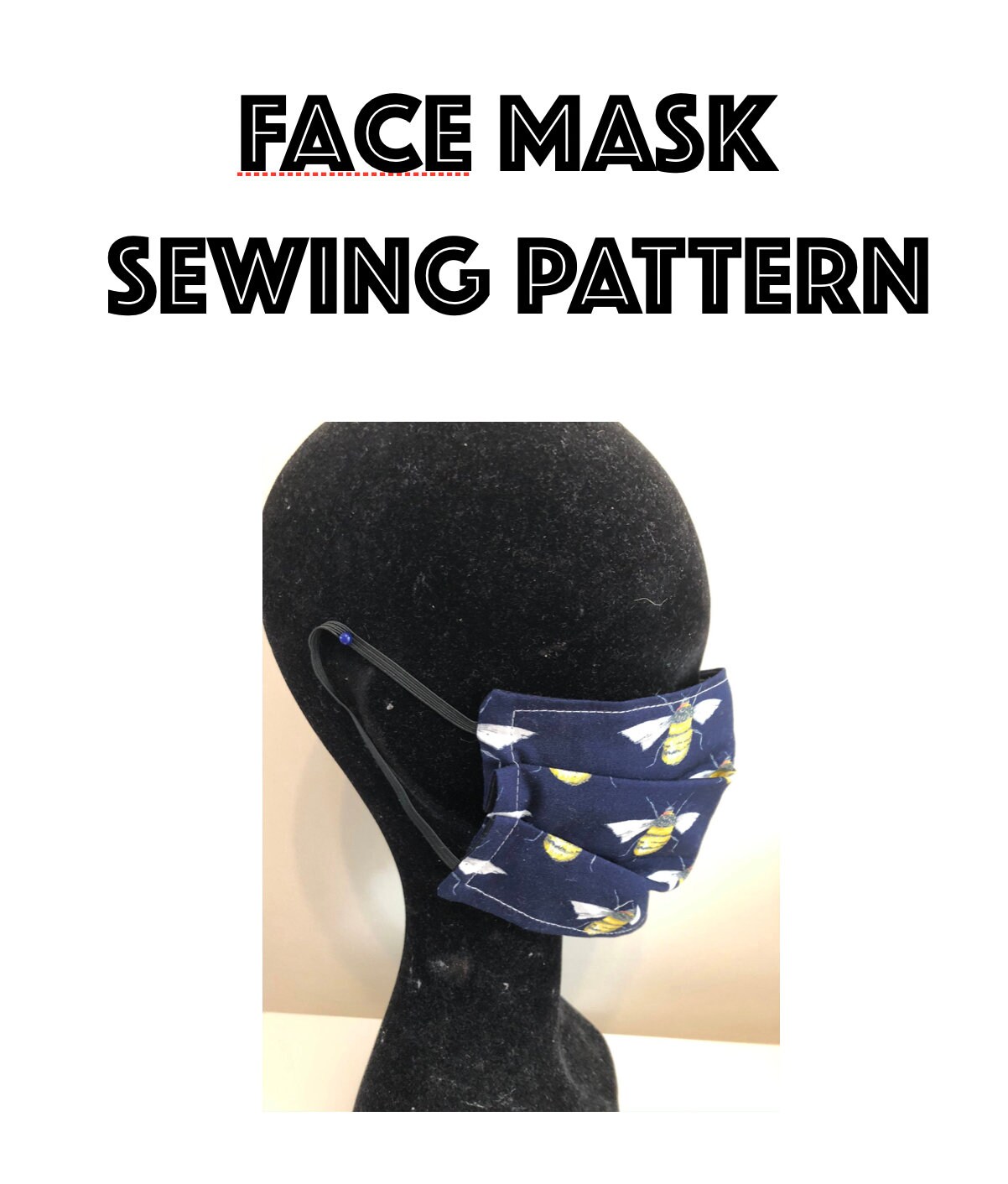 Face Mask Sewing Pattern PDF Pattern Digital File Beginners Etsy Canada
