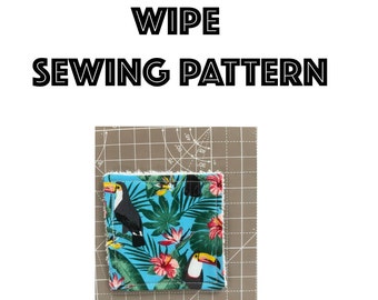 Reusable Face Wipes Sewing Pattern, PDF Pattern, Digital File, Beginners Sewing Pattern