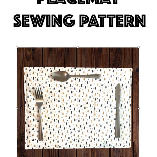 Placemat Sewing Pattern PDF Pattern Digital File Table Mat Etsy