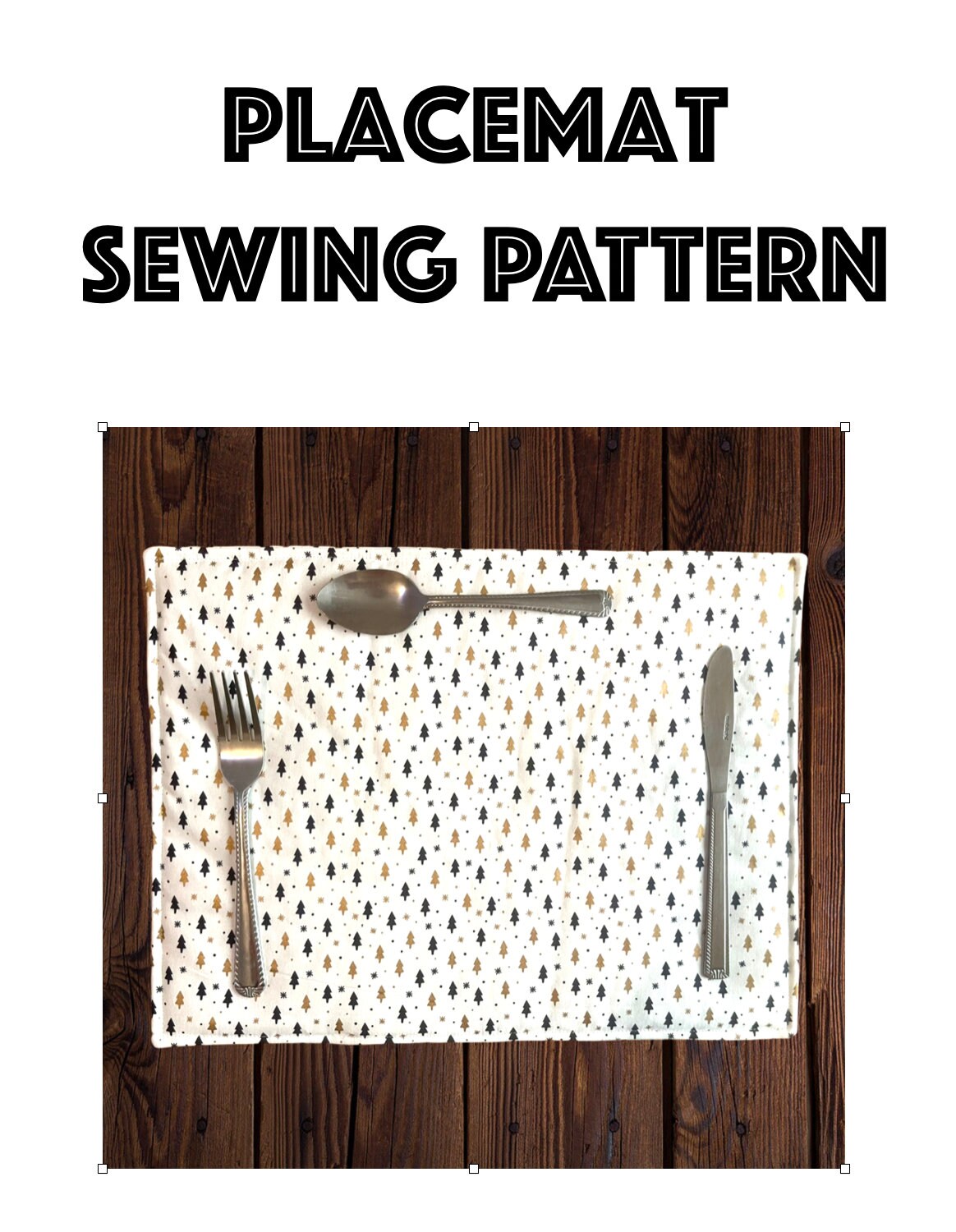 Placemat Sewing Pattern PDF Pattern Digital File Table Mat Etsy