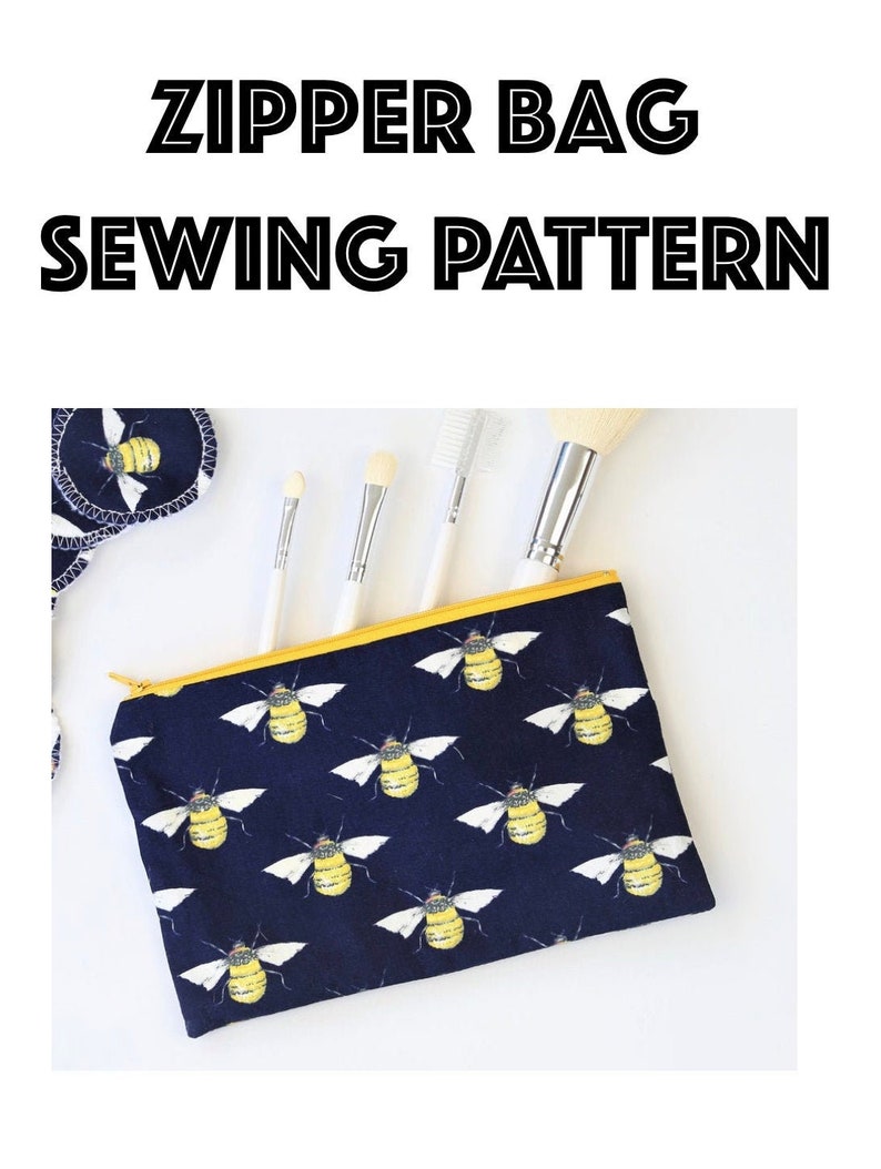 Zipper Bag Sewing Pattern PDF Pattern Digital File - Etsy