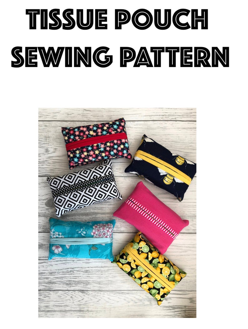 Tissue Pouch Sewing Pattern PDF Pattern Digital File Etsy