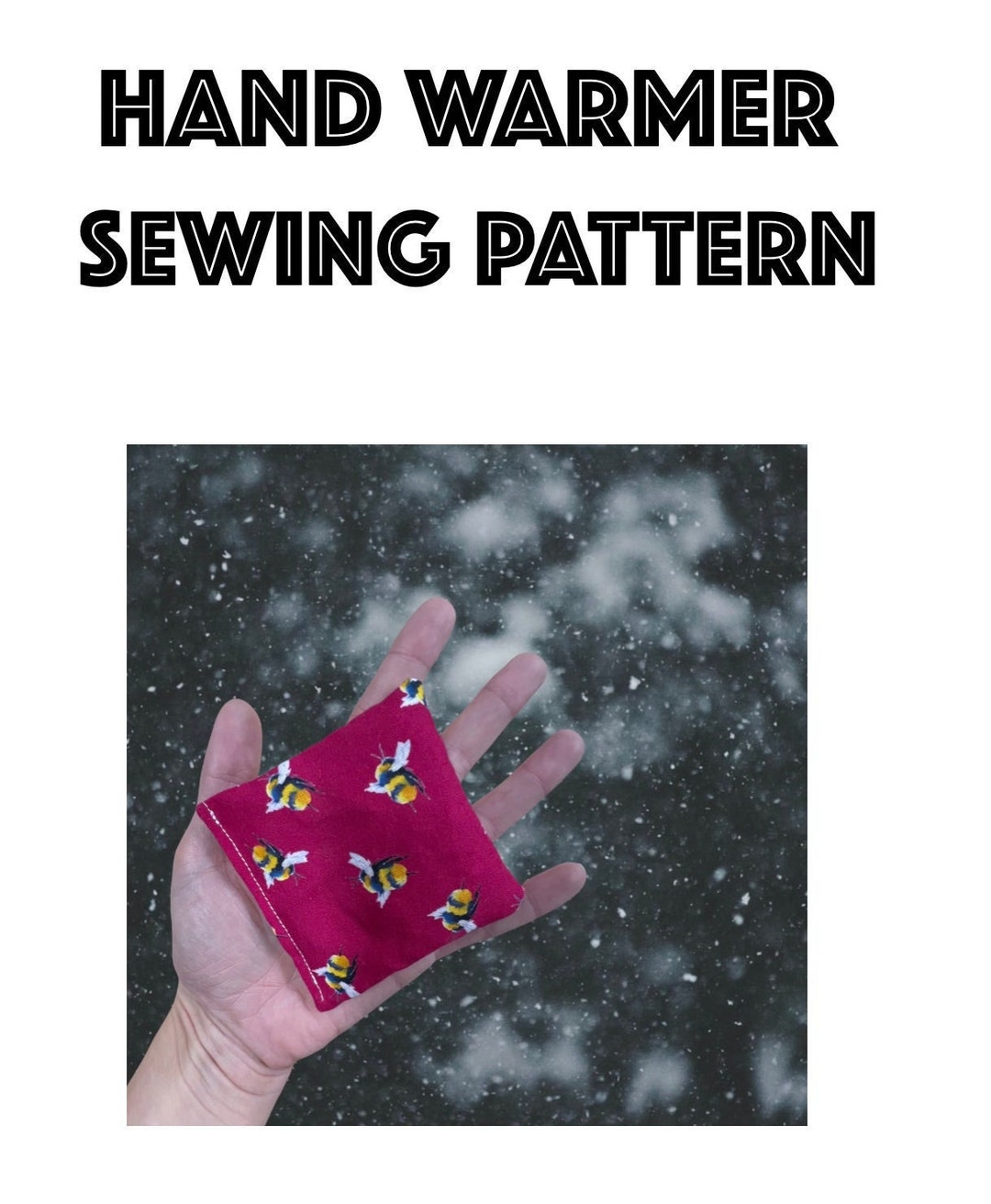 Hand Warmer Sewing Pattern PDF Pattern Digital File Etsy