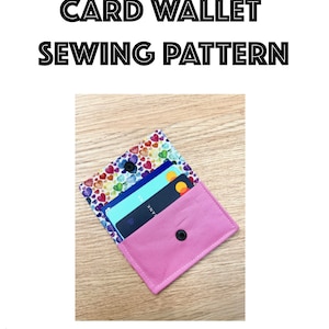 Card Wallet Sewing Pattern PDF Pattern Digital File - Etsy