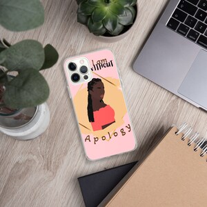 iPhone Case Black Woman,  Pink