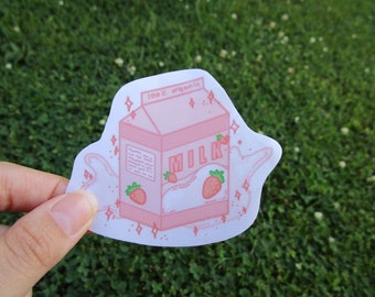 Strawberry Milk Stickers