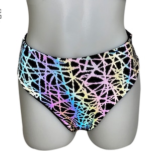 Reflective Chain High Waisted Bottoms