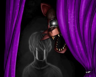 Foxy the Pirate Five Nights at Freddy's 8”x8” Semi Gloss Poster - Etsy