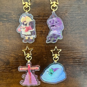 Smiling Friends 2.5” acrylic keychains