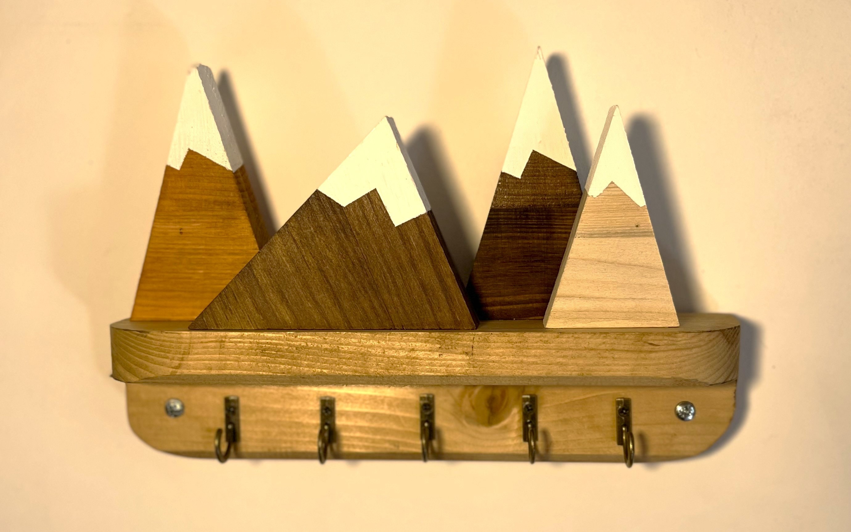 Mountain range Key hooks, key hangers, key racks. - Etsy France