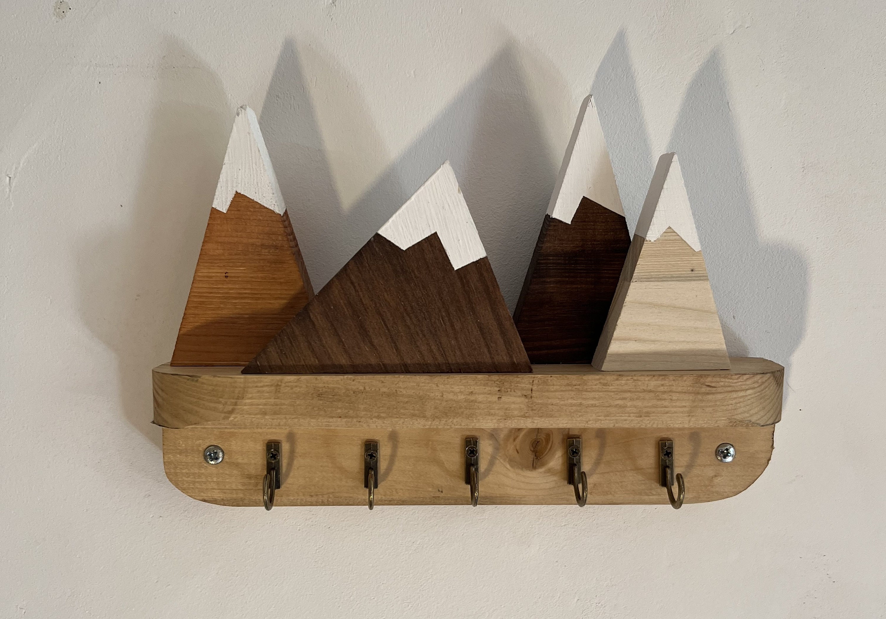 Mountain range Key hooks, key hangers, key racks. - Etsy France