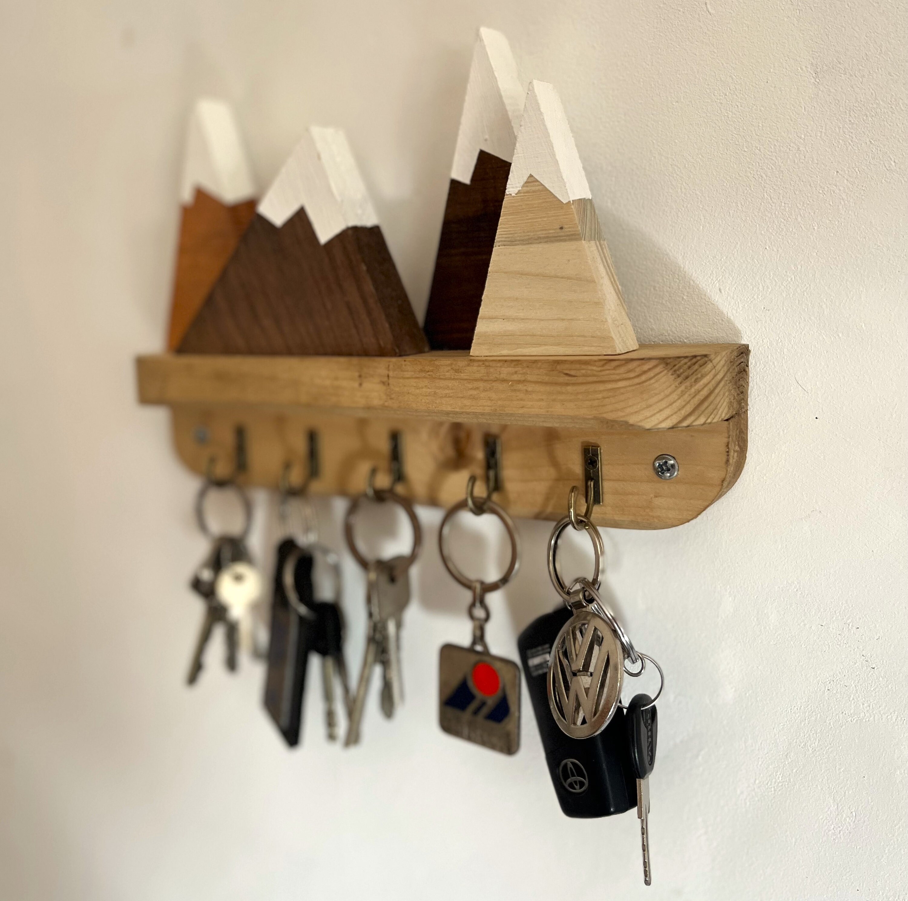 Mountain range Key hooks, key hangers, key racks. - Etsy France
