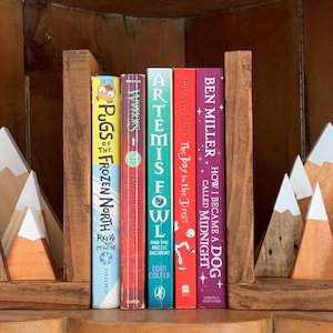 Recycled Mountain style, Bookends, rustic decor, library, nursery, living room. zdjęcie 2