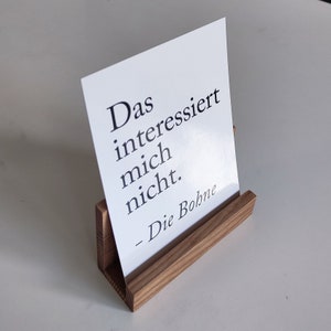 Wooden display stand for A6 portrait format / Display stand for flyers / Index cards / Postcards Esche