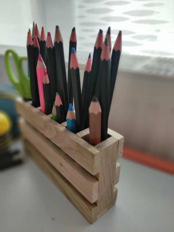 Guter Schreibtisch-Organizer, Stiftehalter, rosa Stifthalter für Kinder, Schreibtisch, Schreibwaren, Aufbewahrung, Organizer aus Holz günstig kaufen - Preis, kostenloser Versand, echte Bewertungen mit Fotos
