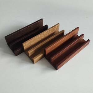 Pen holders in two sizes made of wood/oak, walnut and smoked oak/also available as a set Briefhalter