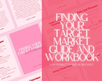 Find Your Target Market eBook // Small business growth guide, marketing eBook, small business help, branding workbook, business planner