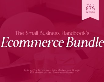 E-Commerce Growth Bundle // Small business growth course, Shopify help, Small business marketing, Small business sales