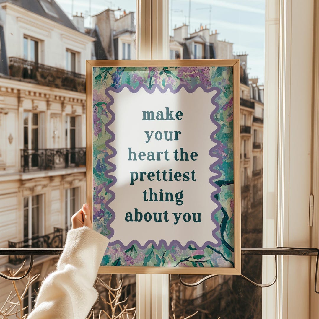 Aesthetic Quote Wall Art Printable Wall Art, Bedroom Wall Art, Quote