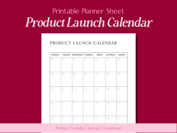 LAUNCH CALENDER