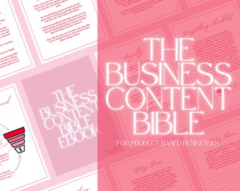 The Business Content Bible // Instagram content ideas, social media content ideas, grow on Instagram, marketing, social media planner