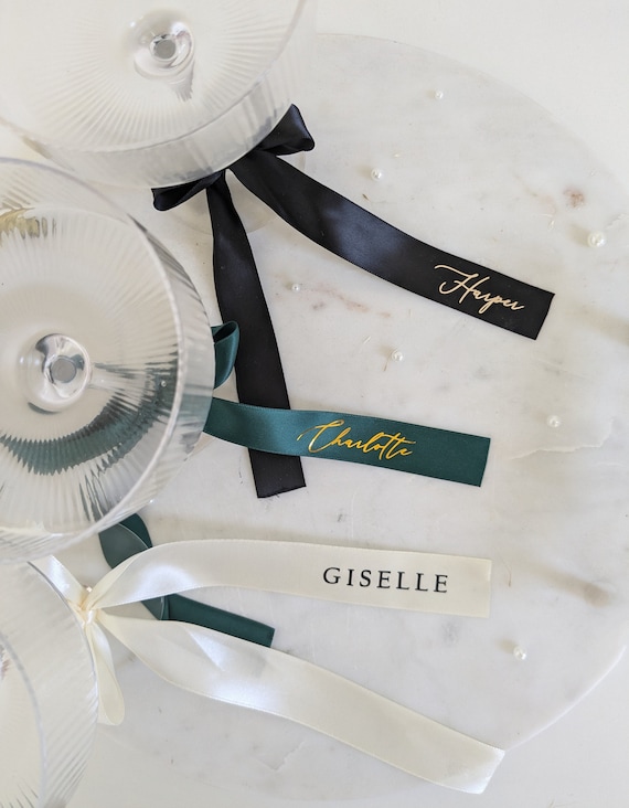 Ribbon Place Card | Drink Tag