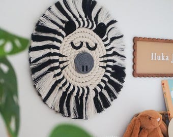 Boho Zebra Animal Wall Hanging | Little Wild One | Nursery Decor - Children's Decor - Kid's Decor | Jungle