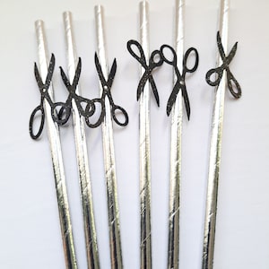 Scissor Party Straws, LGBTQ Bachelorette Party Decorations, Lesbian Bachelorette Party, Same Sex Wedding, Lesbian Bridal Shower, Mrs. & Mrs.