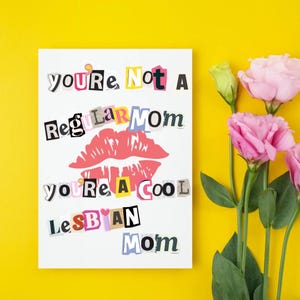 Lesbian Mothers Day Card, Col lesbian mom, Two Moms, LGBTQ Pregnancy, Queer Mothers Day, IVF Baby Card, Two Mamas, Sapphic Mothers Day