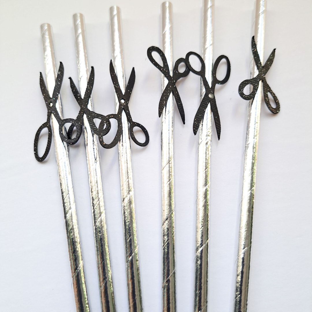Scissor Party Straws, LGBTQ Bachelorette Party Decorations, Lesbian
