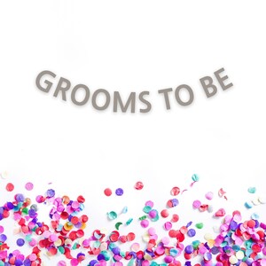 Grooms to Be, Two Grooms Banner, Gay Bachelor Party Pride, LGBTQ Bachelorette Party Decorations, LGBTQ Wedding, Mr & Mr Wedding, Gay Wedding