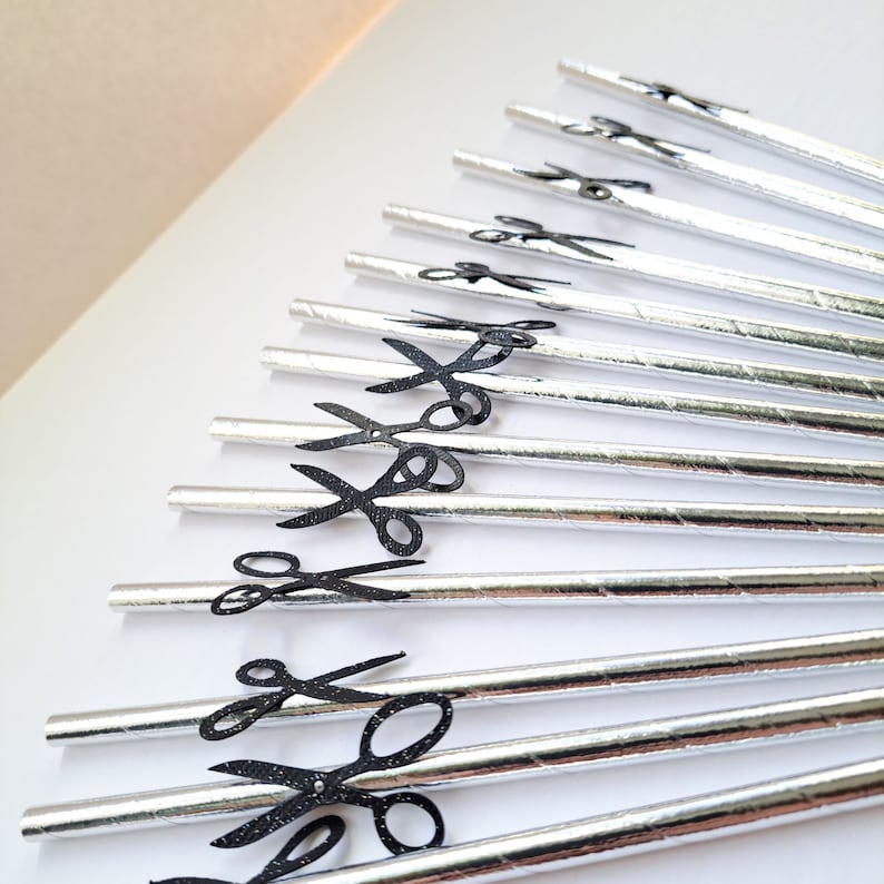 Scissor Party Straws LGBTQ Bachelorette Party Decorations Etsy