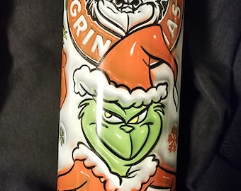 Le Grinch Skinny Tumbler 20oz (sublimation)Image en 3D