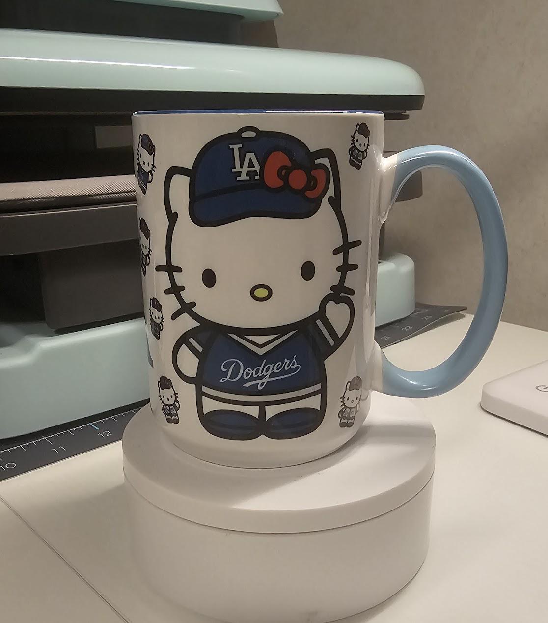 Dodgers Hello Kitty Fan Mug MLB Champions - Etsy