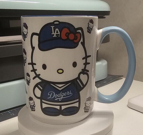 Dodgers Hello Kitty Fan Mug MLB Champions - Etsy